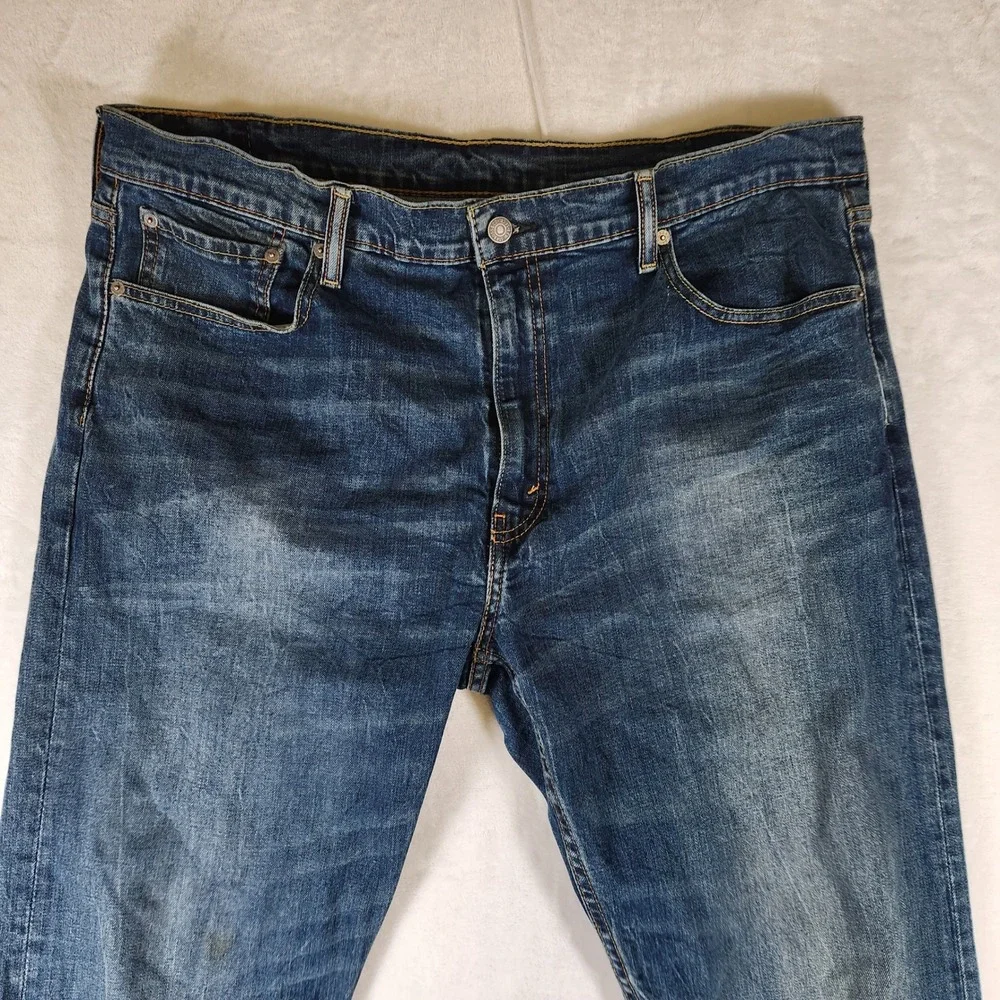 Levi's‎ 502 Regular Taper Dark Wash Denim Jeans Mens W40 L32